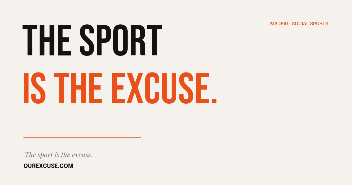 Our Excuse OG image — light